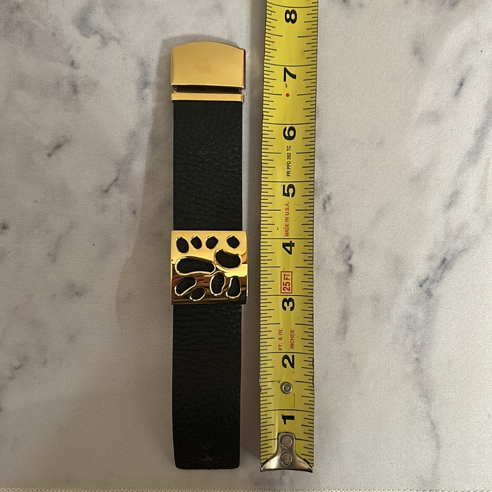Folli Follie Black Leather Band Bracelet - Picture 6 of 10